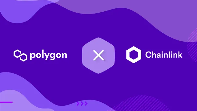 Chainlink integrate with Polygon logo