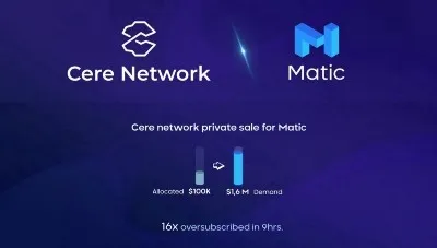 Matic Community Supercharges Cere Network, Pledging $1.6M in Private Sale