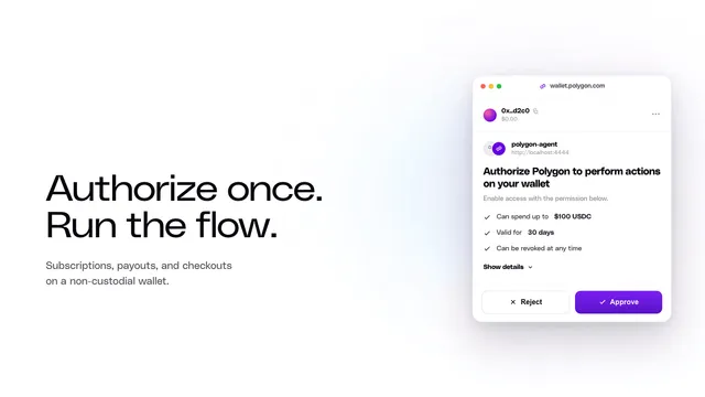 Run Recurring Subscriptions, Payouts, and Checkouts on a Non-custodial Wallet with One Customer Approval via the OMS